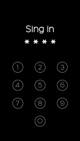 Blocked screen of gadget, illustration. cyber security