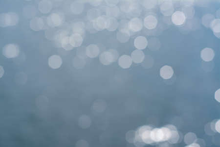 Blurred view of seascape on sunny day, bokeh effectの写真素材