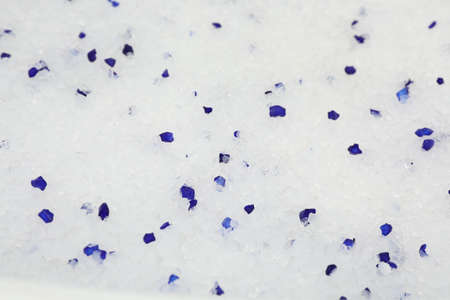 Silica gel cat litter as background, closeup