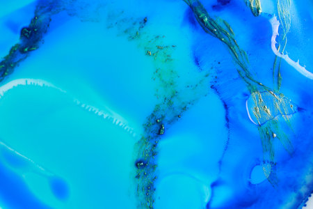 Beautiful abstract ink painting as background, top view