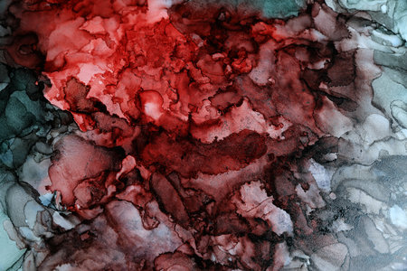 Abstract liquid ink art painting as background, closeupの写真素材
