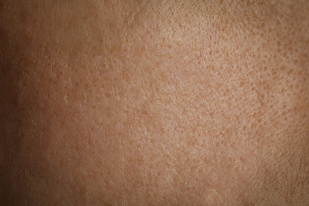 Texture of human skin as background, close up viewの写真素材