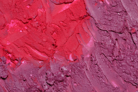 Texture of beautiful lipsticks as background, closeupの写真素材