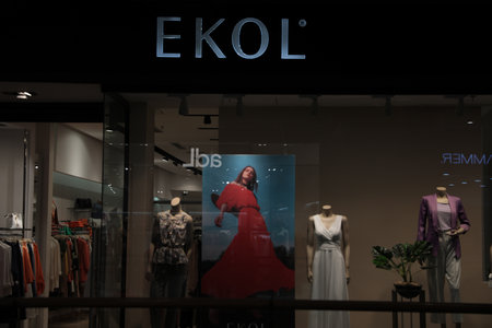 Turkey, Trabzon-June 30, 2022: Ekol fashion store in shopping mallのeditorial素材