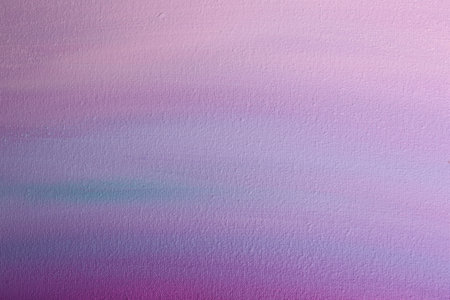 Canvas with colorful gradient painting, closeup view