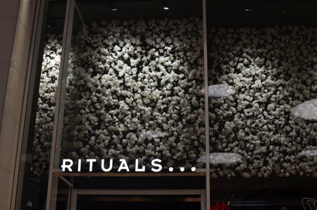 Utrecht, Netherlands July 02, 2022: Rituals cosmetic store in shopping mallのeditorial素材