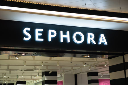 Warsaw, Poland - September 08, 2022: Sephora store in shopping mallのeditorial素材