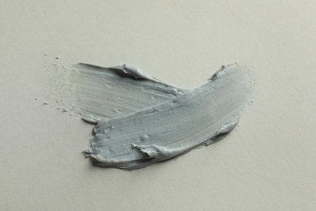 Sample of face mask on light background, top viewの写真素材