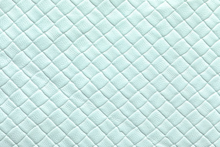 Texture of light blue leather as background, closeup