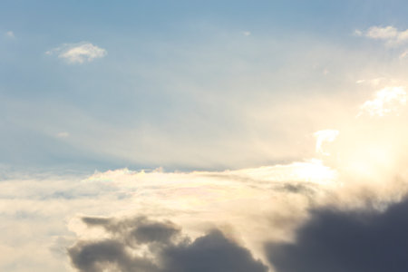 picturesque view of beautiful sky with clouds