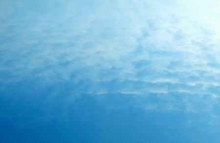 picturesque view of beautiful light blue sky