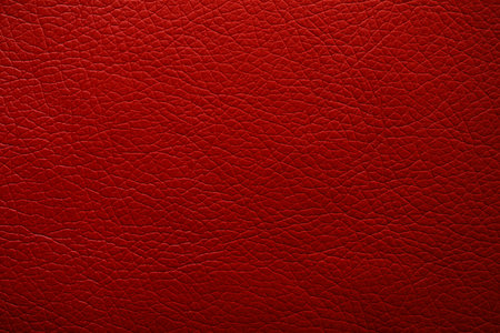 Texture of red leather as background, closeupの写真素材