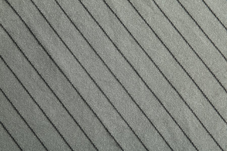 Texture of gray striped fabric as background, closeupの写真素材