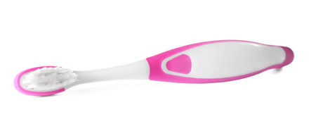 Toothbrush for children isolated on white. dental careの写真素材