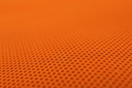 Texture of orange fabric as background, closeupの写真素材