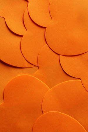 Texture of beautiful orange material as background, closeupの写真素材
