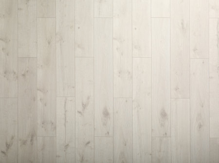 Light wooden laminate as background, top view. floor coveringの写真素材