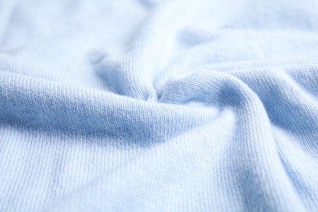 Warm cashmere sweater as background, closeup viewの写真素材