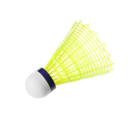 Badminton shuttlecock isolated on white. sport equipmentの写真素材