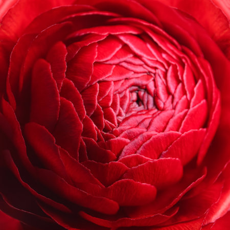 Beautiful fresh ranunculus flower on white background, closeupの写真素材