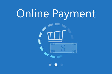 Interface of application for online payment, illustrationの写真素材