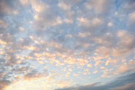 Beautiful view of blue sky with clouds