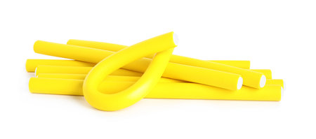 Curling rod isolated on white. hair styling toolの写真素材