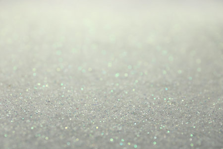 Shiny white glitter background. bokeh effectの写真素材