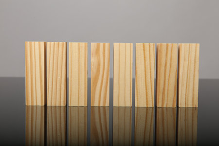 Blocks with word KEYWORDS on gray backgroundの写真素材