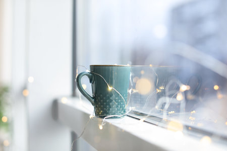 Cup of hot coffee