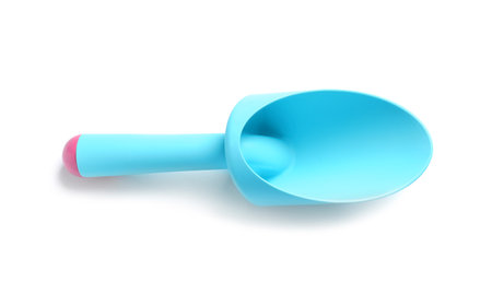 New plastic gardening tool on white backgroundの写真素材
