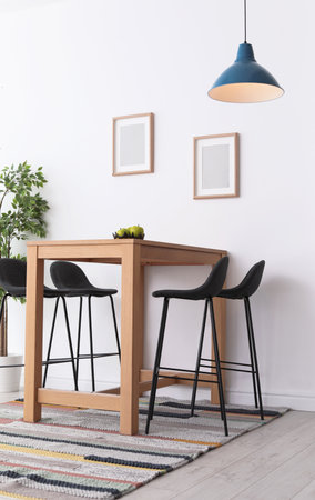 Stylish dining room interior. home design ideas