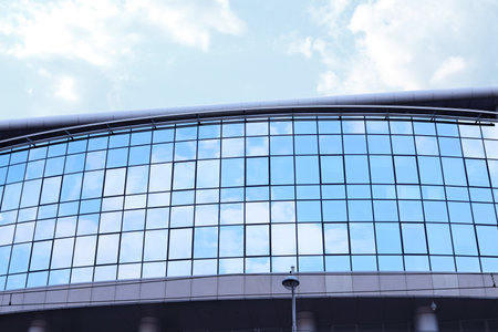 Building with tinted windows. modern architectural designのeditorial素材