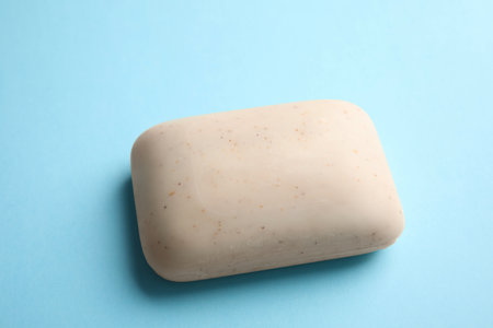 Soap bar on color background. personal hygiene