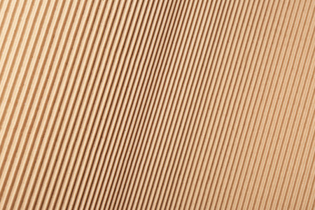 Corrugated cardboard surface as background, top view. Recyclable materialの写真素材