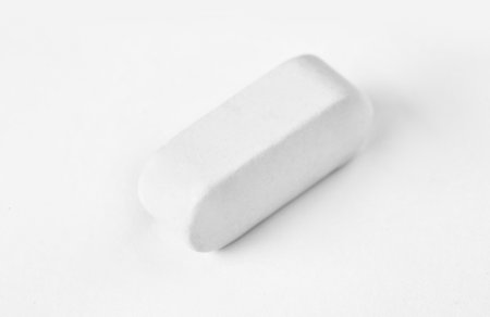 Pill on white background. medical care and treatmentの写真素材
