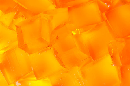 Tasty natural jelly cubes as background, closeupの写真素材