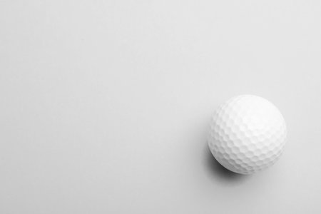 Golf ball on white background. sport equipmentの写真素材