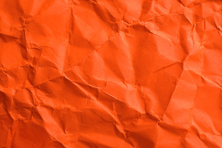 Sheet of color crumpled paper as background. space for designの写真素材