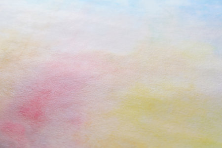 Colorful paints on white paper. abstract backgroundの写真素材