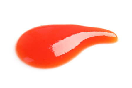 Fresh tasty tomato sauce isolated on whiteの写真素材