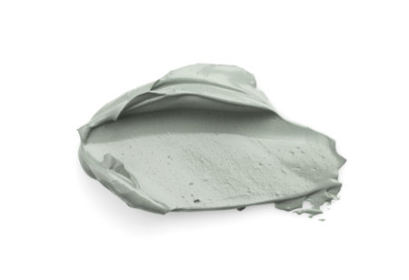 Professional face mask smear on white backgroundの写真素材