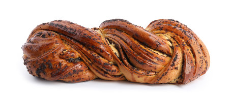 Fresh delicious sweet pastry on white backgroundの写真素材
