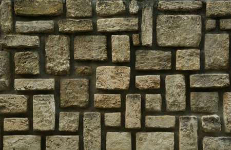 Texture of gray brick wall as background