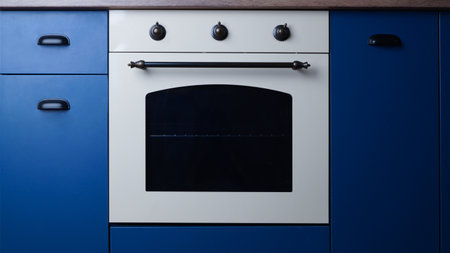 New stylish closed oven in kitchen. Cooking applianceの写真素材