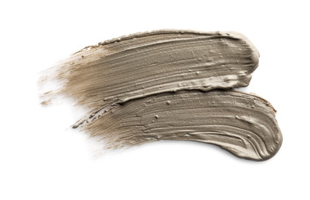 Sample of facial mask isolated on white, top viewの写真素材