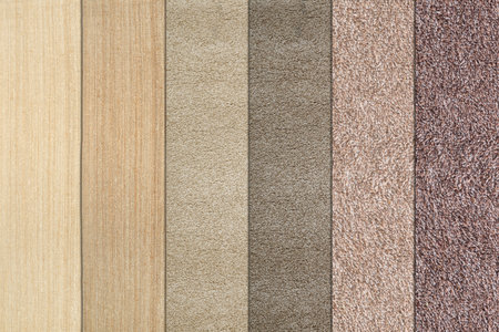 Collage with carpet textures in different colors