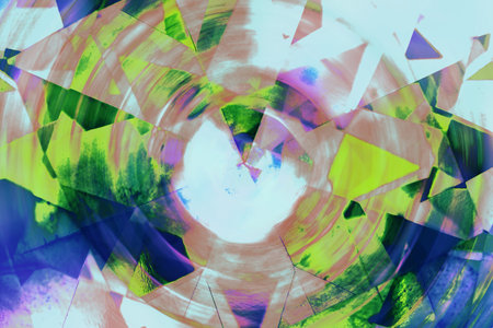Futuristic design. Colorful abstract background with geometric pattern
