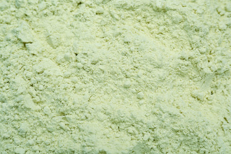 Natural celery powder as background, closeup viewの写真素材