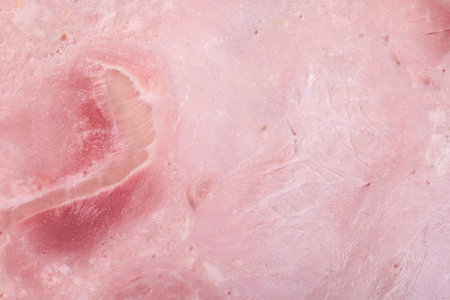 Closeup view of tasty fresh ham. Meat productの写真素材